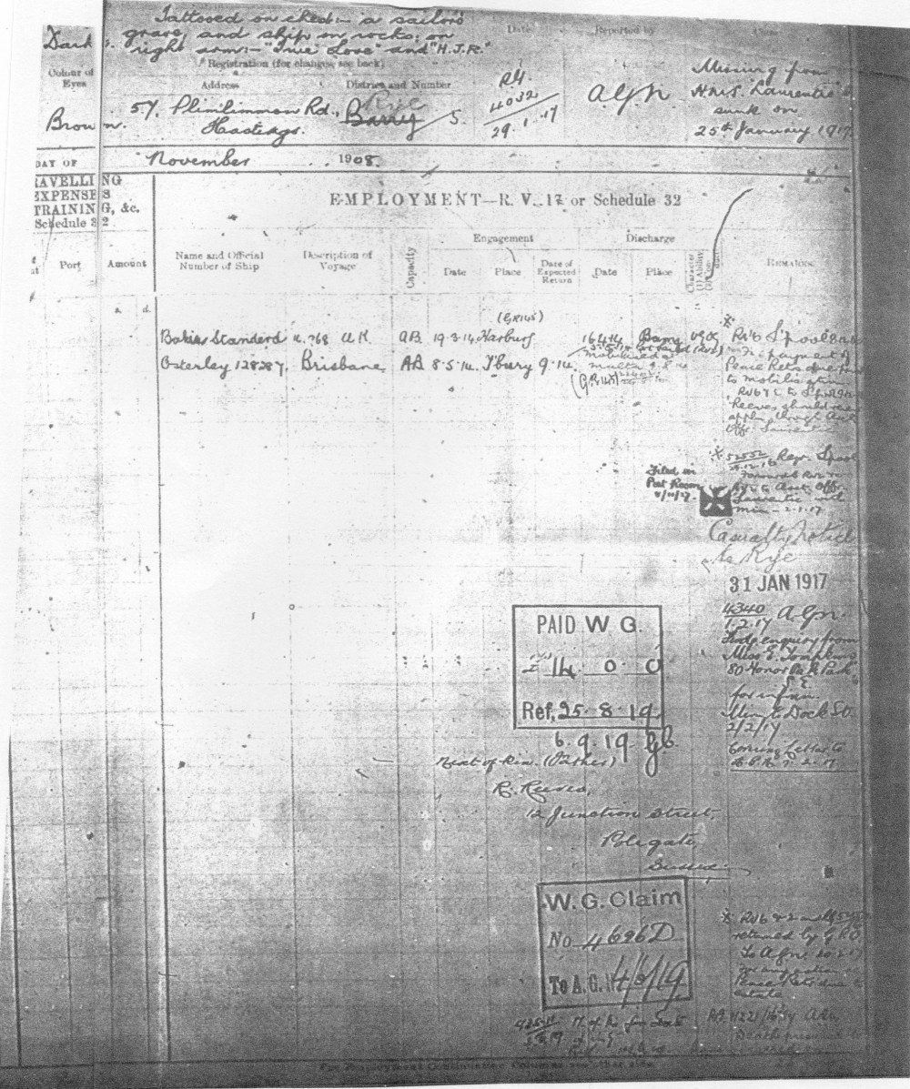 serv rec H J Reeves 3