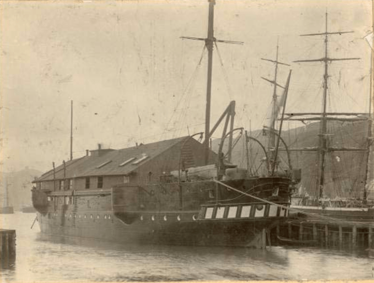 HMSCalypsoDocked_Public Domain